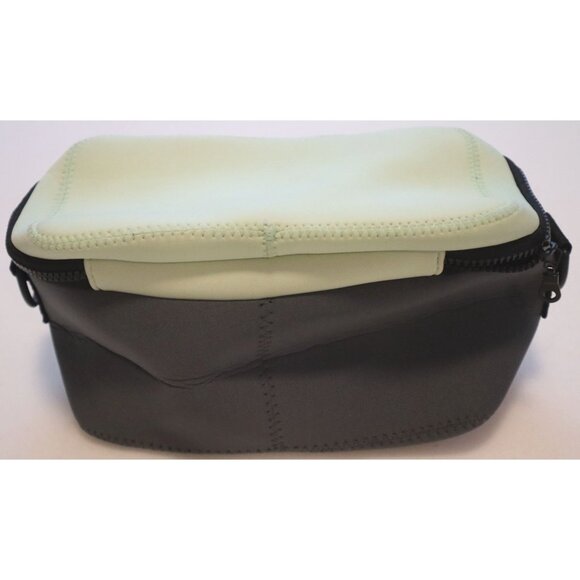 Pressed Juicery Neoprene Lunch Bag Green Black Cooler Crossbody Insulated - Picture 7 of 7